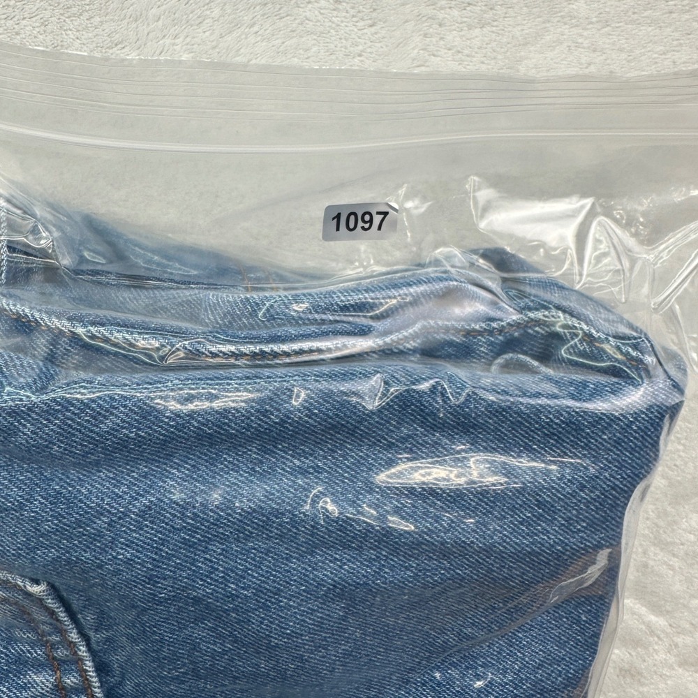 Levi's 501 Jeans Mens W29 L30 Blue Distressed Straight Leg Denim Casual - Picture 14 of 14